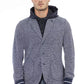 Blue Polyester Men Blazer
