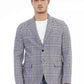 Blue Polyester Men Blazer