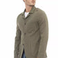 Green Cotton Men Blazer