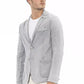Gray Cotton Mens Blazer
