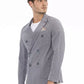 Blue Cotton Men's Blazer