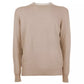 Elegant Beige Wool-Cashmere Men's Sweater