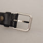 Elegance Reimagined Black Leather Belt