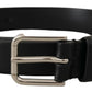 Elegance Reimagined Black Leather Belt