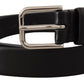 Elegance Reimagined Black Leather Belt