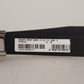 Sleek Black Leather Belt with Metallic Buckle