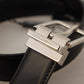 Elegant Black Leather Statement Belt