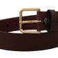 Chic Brown Leather Belt – Timeless Elegance