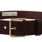 Chic Brown Leather Belt – Timeless Elegance