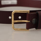 Chic Brown Leather Belt – Timeless Elegance