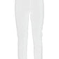Chic White Slim-Fit Milano Stitch Trousers