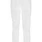 Chic White Slim-Fit Milano Stitch Trousers