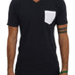 Sleek Black and White Crew-Neck Tee