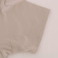 Beige Cotton Blend Crew Neck Tee