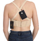 Elegant Beige Bustier Cropped Corset Top