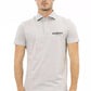Gray Cotton Men Polo