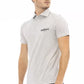 Gray Cotton Men Polo