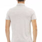 Gray Cotton Men Polo