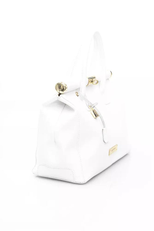 White Leather Women Handbag