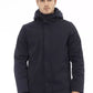 Blue Polyester Men Jacket