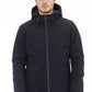 Blue Polyester Men Jacket