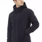 Blue Polyester Men Jacket