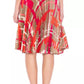 Abstract Elegance Pleated Maxi Skirt