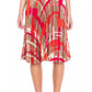 Abstract Elegance Pleated Maxi Skirt