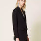 Elegant Blazer Jacket with Front Button Closure