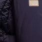 Chic Blue Technical Fabric Jacket with Hood