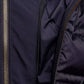 Chic Blue Technical Fabric Jacket with Hood