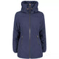 Elegant High Collar Down Jacket in Blue