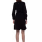 Elegant Black V-Neck Sheath Dress