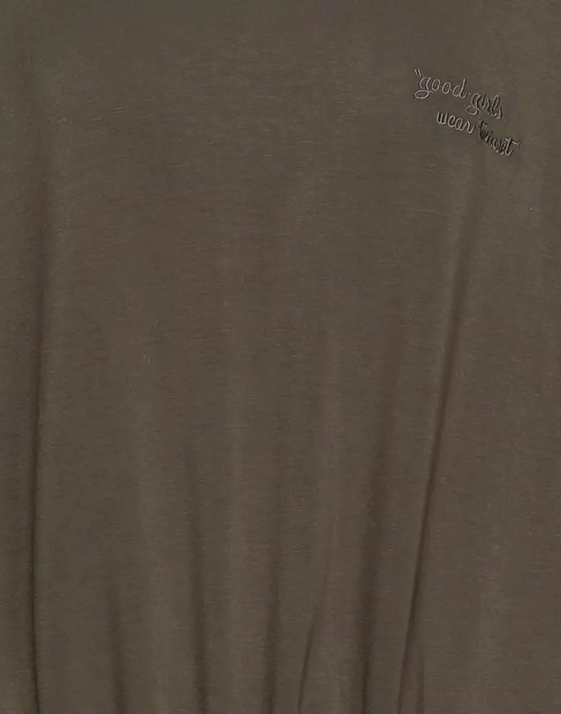 Embroidered Logo Modal-Blend Sweatshirt