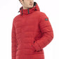 Red Polyester Men Jacket
