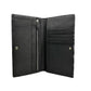 Elegant Black Leather Vertical Wallet