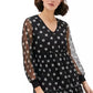 Polka Dot Tulle Midi Dress with Lace Details