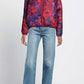 Reversible Floral Red Down Jacket