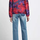 Reversible Floral Red Down Jacket