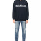 Chic Contrast Logo Cotton Hoodie