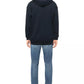 Chic Contrast Logo Cotton Hoodie