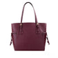 Voyager Large Merlot Saffiano Leather East West Tote Bag Purse