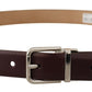 Elegant Dark Brown Leather Belt