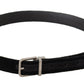 Elegant Black Velvet Designer Belt