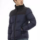 Blue Nylon Men Jacket