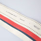 Multicolor Leather Wide Statement Belt