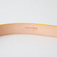 Chic Yellow Suede Leather Waist Belt