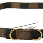 Elegant Canvas Stripe Motif Belt