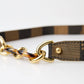 Elegant Canvas Stripe Motif Belt