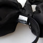 Elegant Silk Black Bow Diadem Headpiece